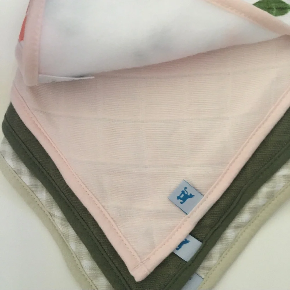 NEW Bandana Bibs Cotton Muslin 4pk | Little Unicorn